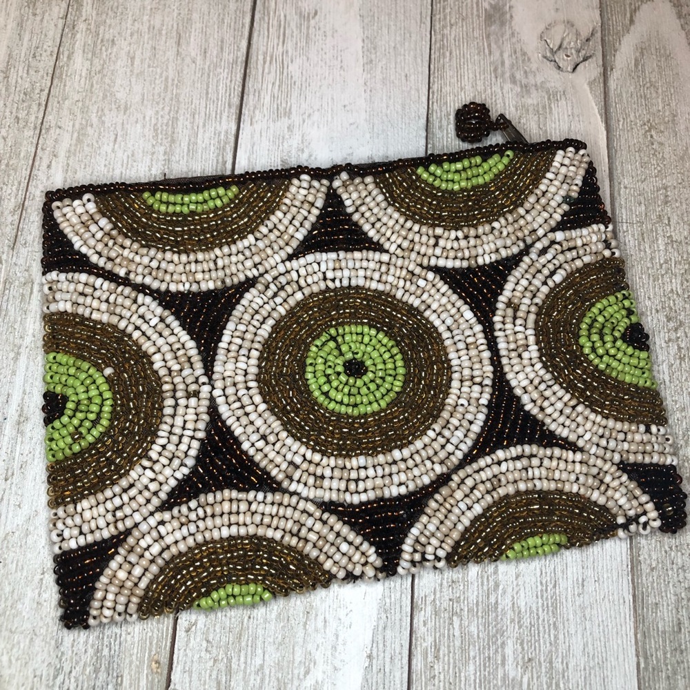 Small clutch hand beaded in Puerto Vallarta.